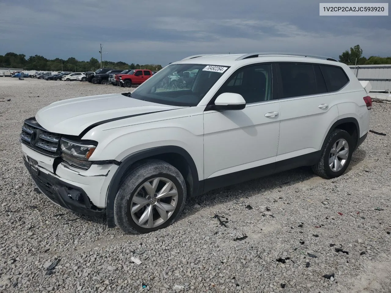 2018 Volkswagen Atlas Se VIN: 1V2CP2CA2JC593920 Lot: 70492264