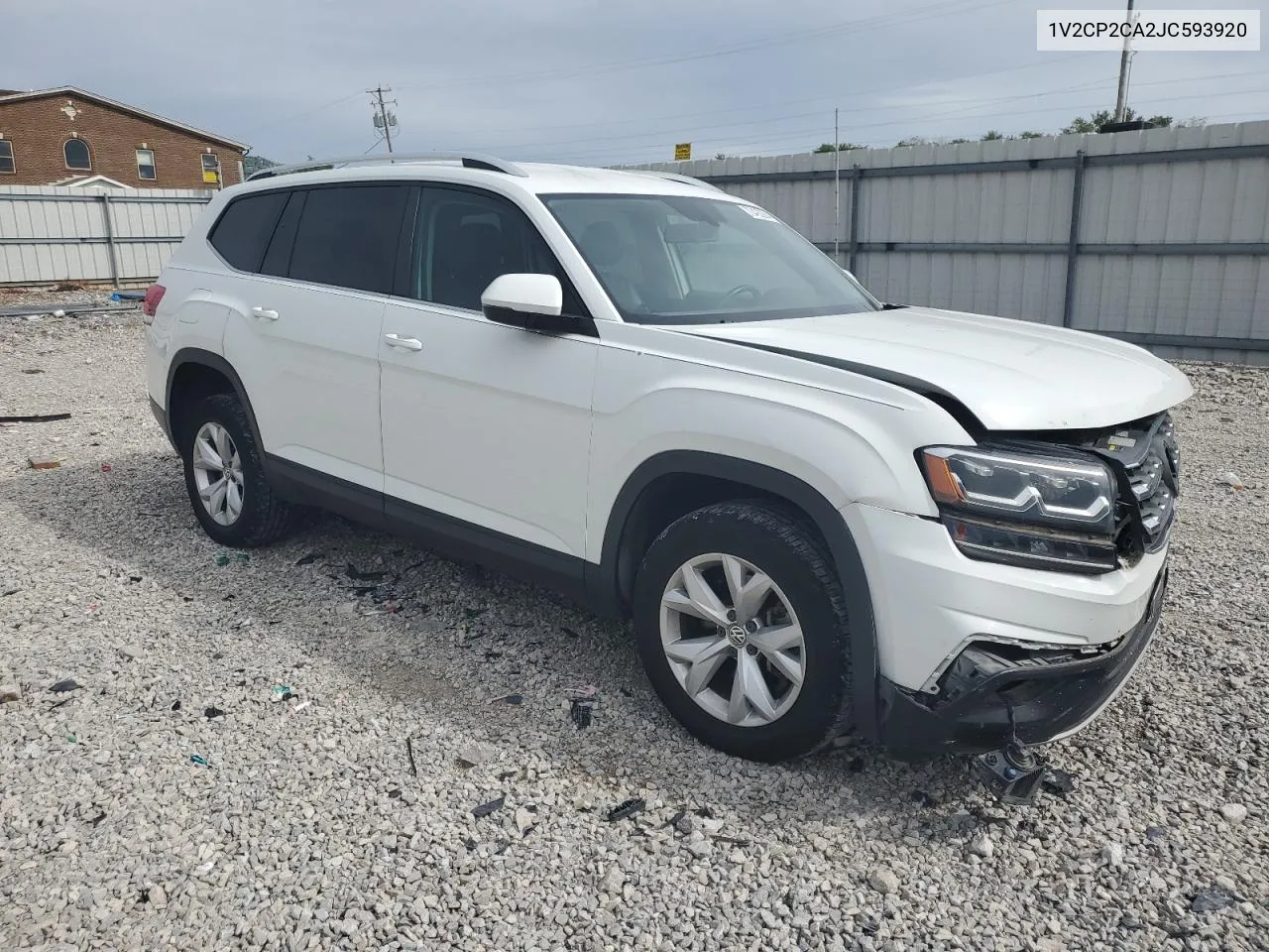 2018 Volkswagen Atlas Se VIN: 1V2CP2CA2JC593920 Lot: 70492264