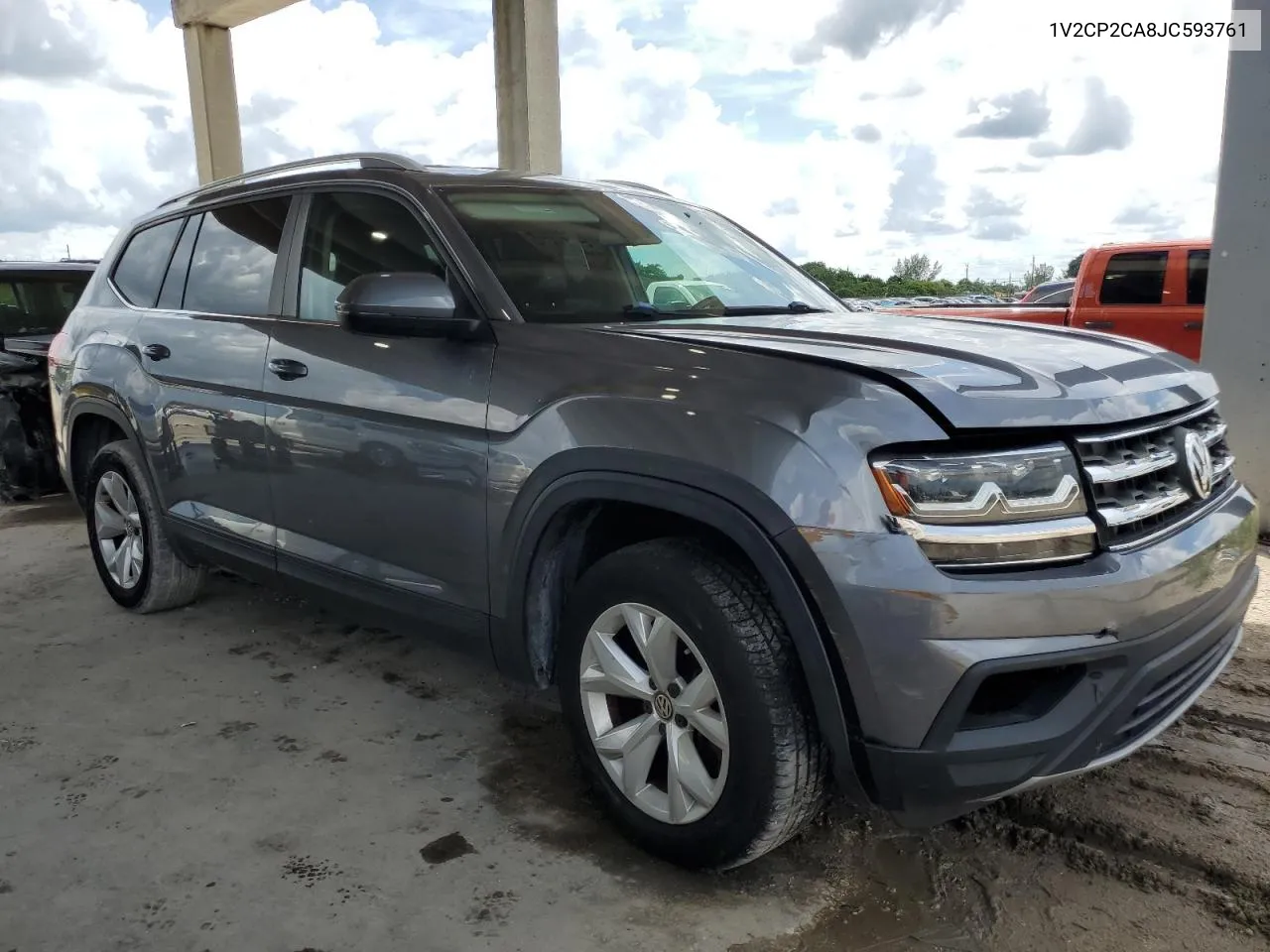 2018 Volkswagen Atlas Se VIN: 1V2CP2CA8JC593761 Lot: 71630144