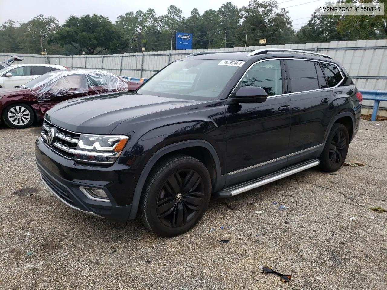 2018 Volkswagen Atlas Sel Premium VIN: 1V2NR2CA2JC550875 Lot: 71669404