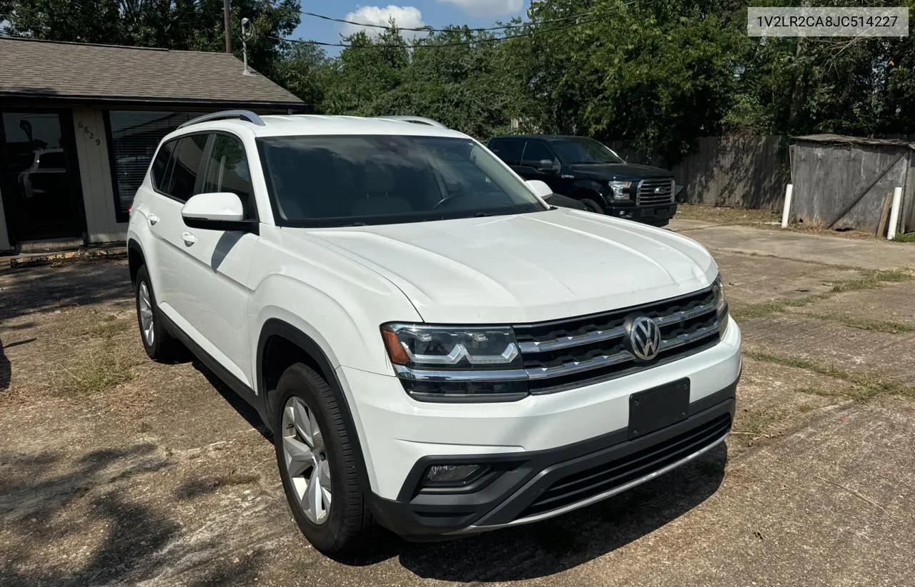 2018 Volkswagen Atlas Se VIN: 1V2LR2CA8JC514227 Lot: 72003424