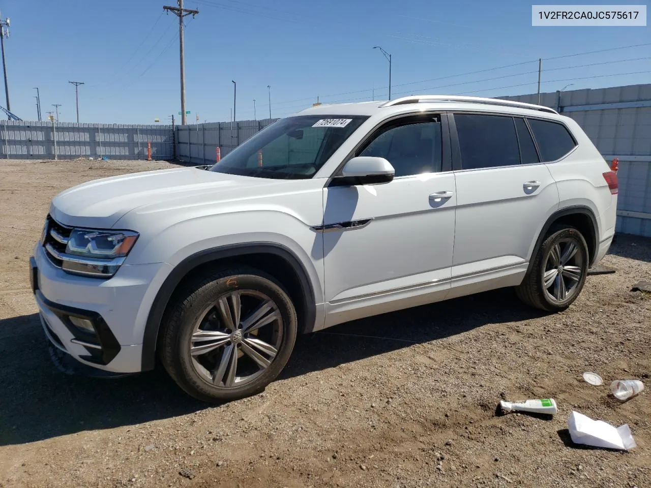 2018 Volkswagen Atlas Se VIN: 1V2FR2CA0JC575617 Lot: 72691074