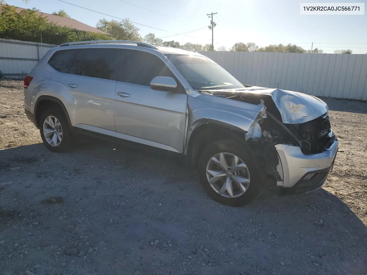 2018 Volkswagen Atlas Se VIN: 1V2KR2CA0JC566771 Lot: 73085404