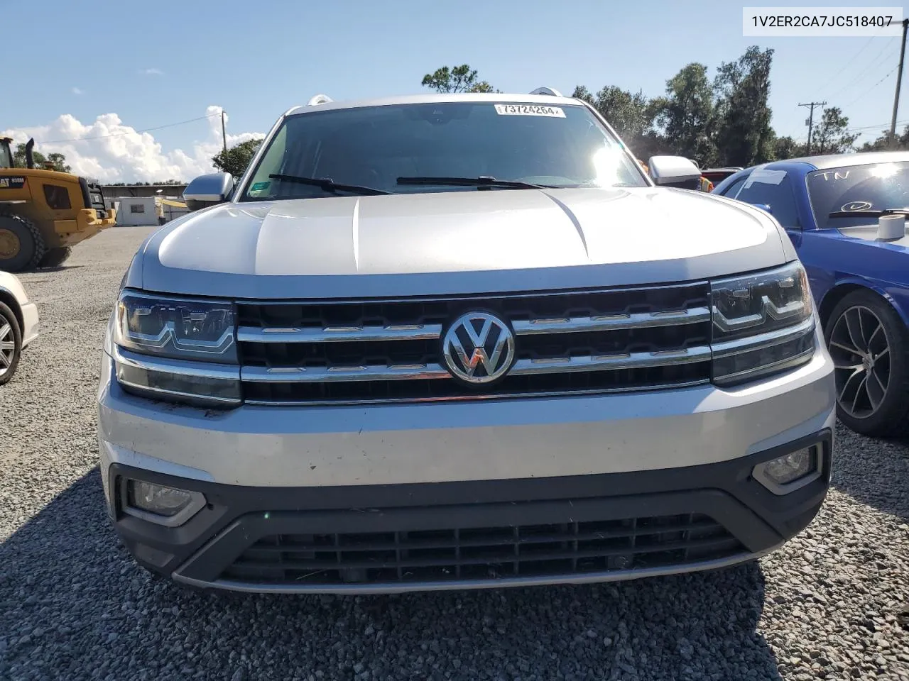 2018 Volkswagen Atlas Sel VIN: 1V2ER2CA7JC518407 Lot: 73724264