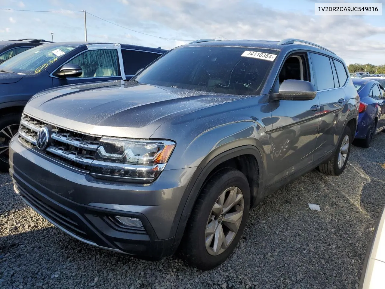 2018 Volkswagen Atlas Se VIN: 1V2DR2CA9JC549816 Lot: 74110354