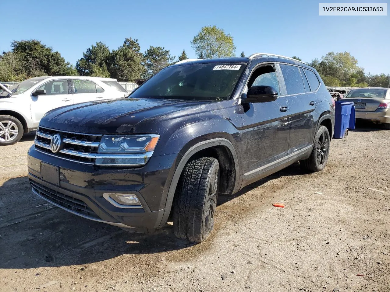 2018 Volkswagen Atlas Sel VIN: 1V2ER2CA9JC533653 Lot: 74547764