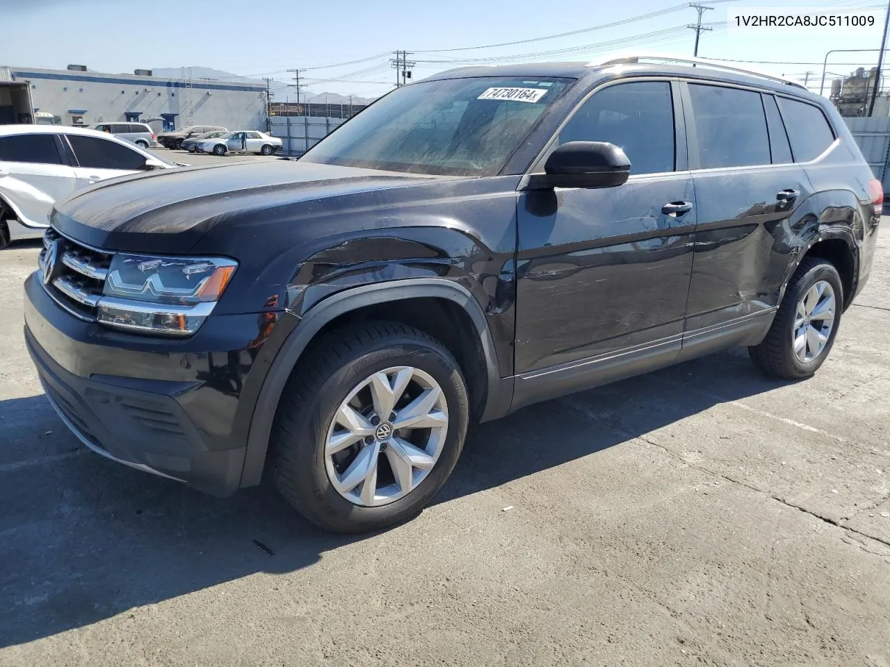 2018 Volkswagen Atlas VIN: 1V2HR2CA8JC511009 Lot: 74730164