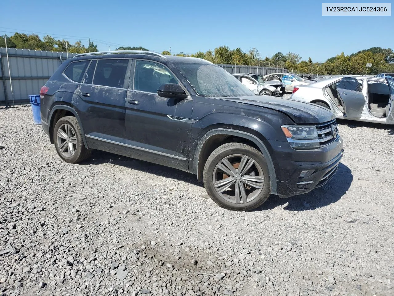 2018 Volkswagen Atlas Sel VIN: 1V2SR2CA1JC524366 Lot: 74943594