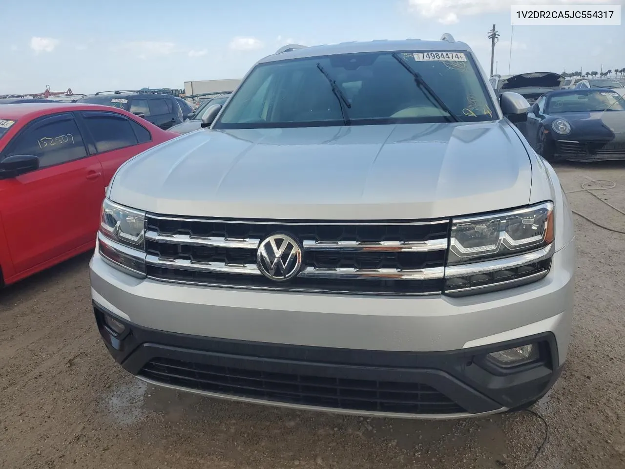 2018 Volkswagen Atlas Se VIN: 1V2DR2CA5JC554317 Lot: 74984474