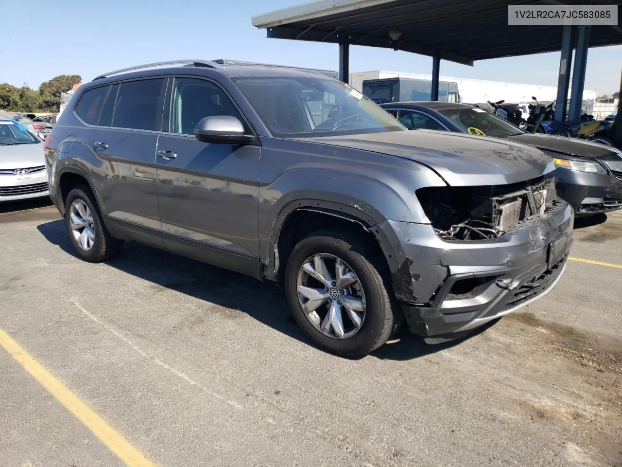 2018 Volkswagen Atlas Se VIN: 1V2LR2CA7JC583085 Lot: 75027134