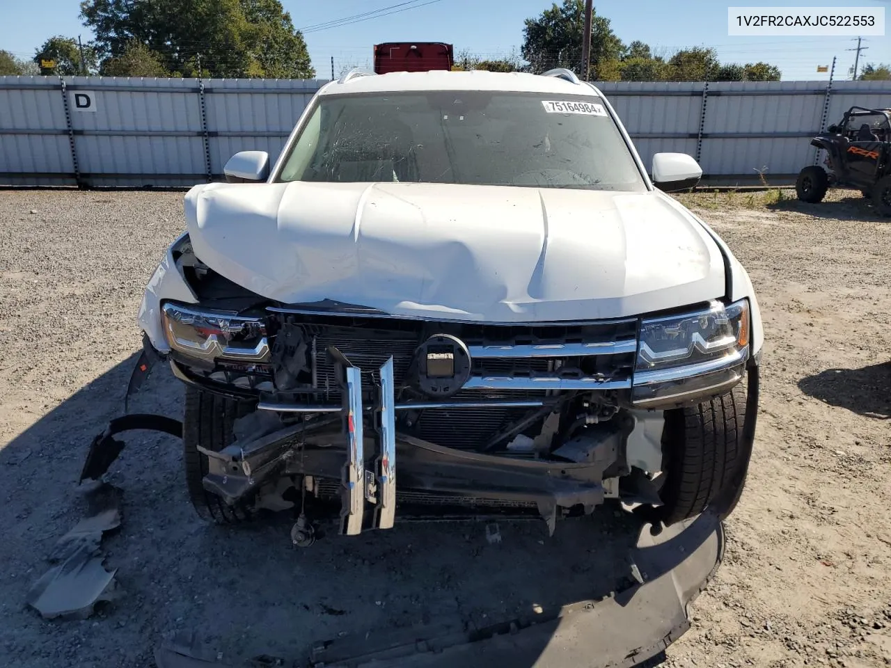 2018 Volkswagen Atlas Se VIN: 1V2FR2CAXJC522553 Lot: 75164984