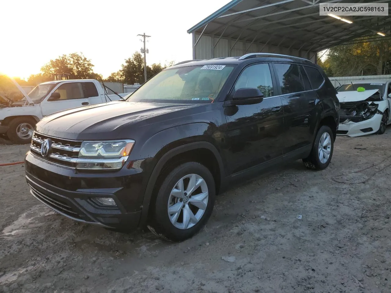 2018 Volkswagen Atlas Se VIN: 1V2CP2CA2JC598163 Lot: 75691924