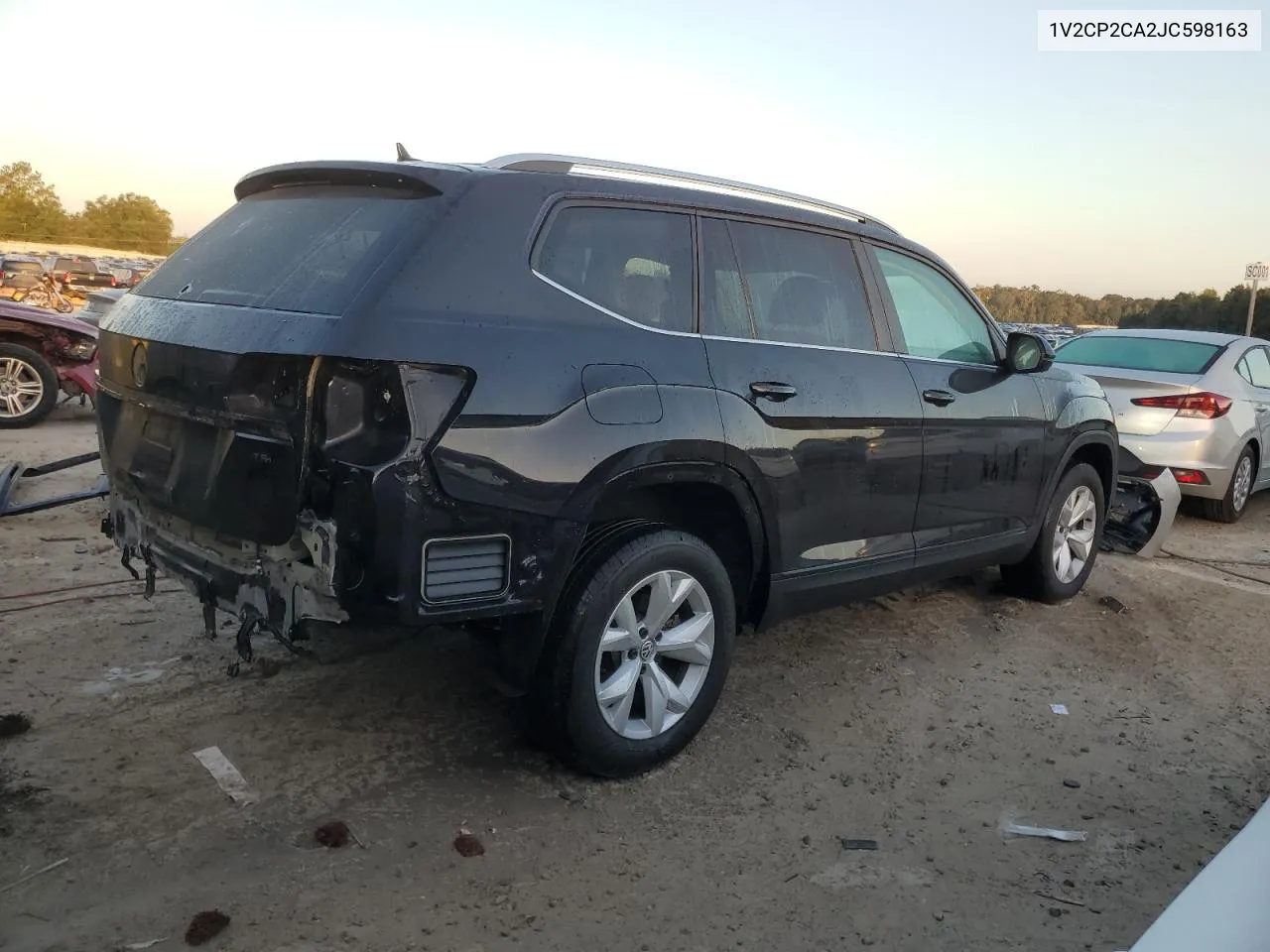 2018 Volkswagen Atlas Se VIN: 1V2CP2CA2JC598163 Lot: 75691924