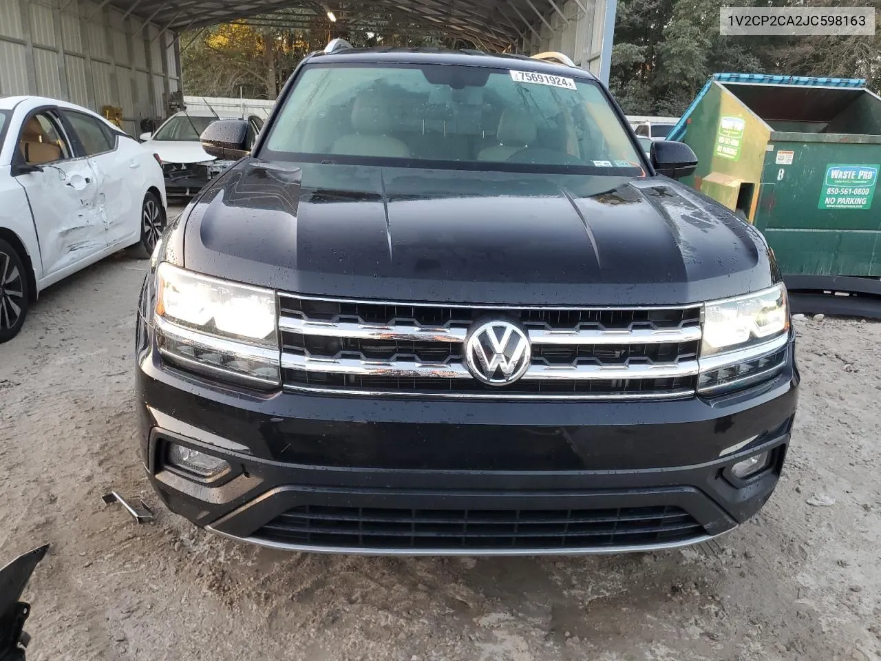 2018 Volkswagen Atlas Se VIN: 1V2CP2CA2JC598163 Lot: 75691924