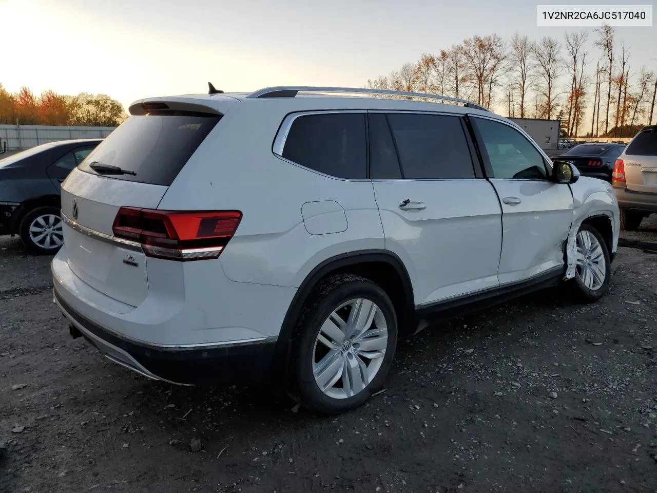 2018 Volkswagen Atlas Sel Premium VIN: 1V2NR2CA6JC517040 Lot: 75783234