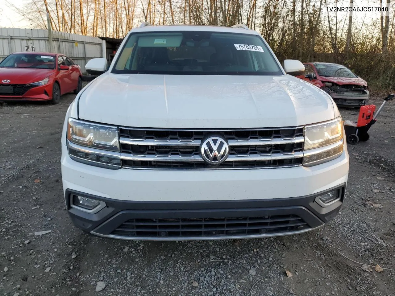 2018 Volkswagen Atlas Sel Premium VIN: 1V2NR2CA6JC517040 Lot: 75783234