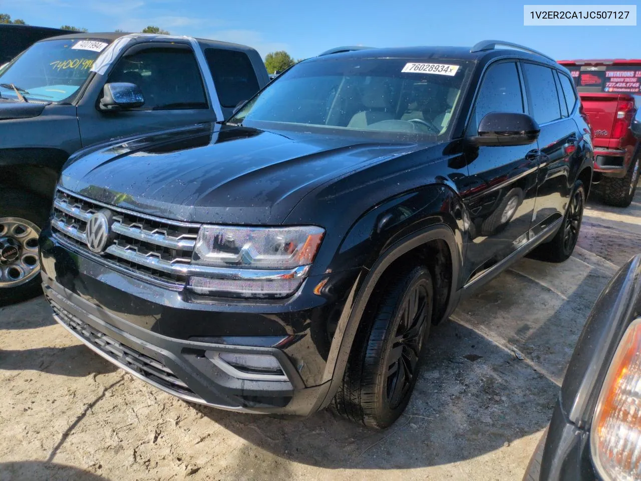 2018 Volkswagen Atlas Sel VIN: 1V2ER2CA1JC507127 Lot: 76028934