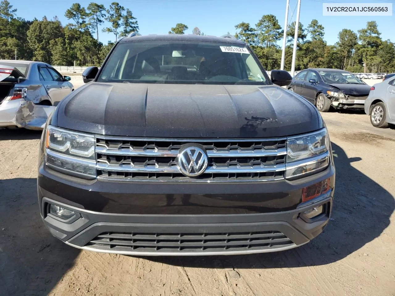 2018 Volkswagen Atlas Se VIN: 1V2CR2CA1JC560563 Lot: 76051624