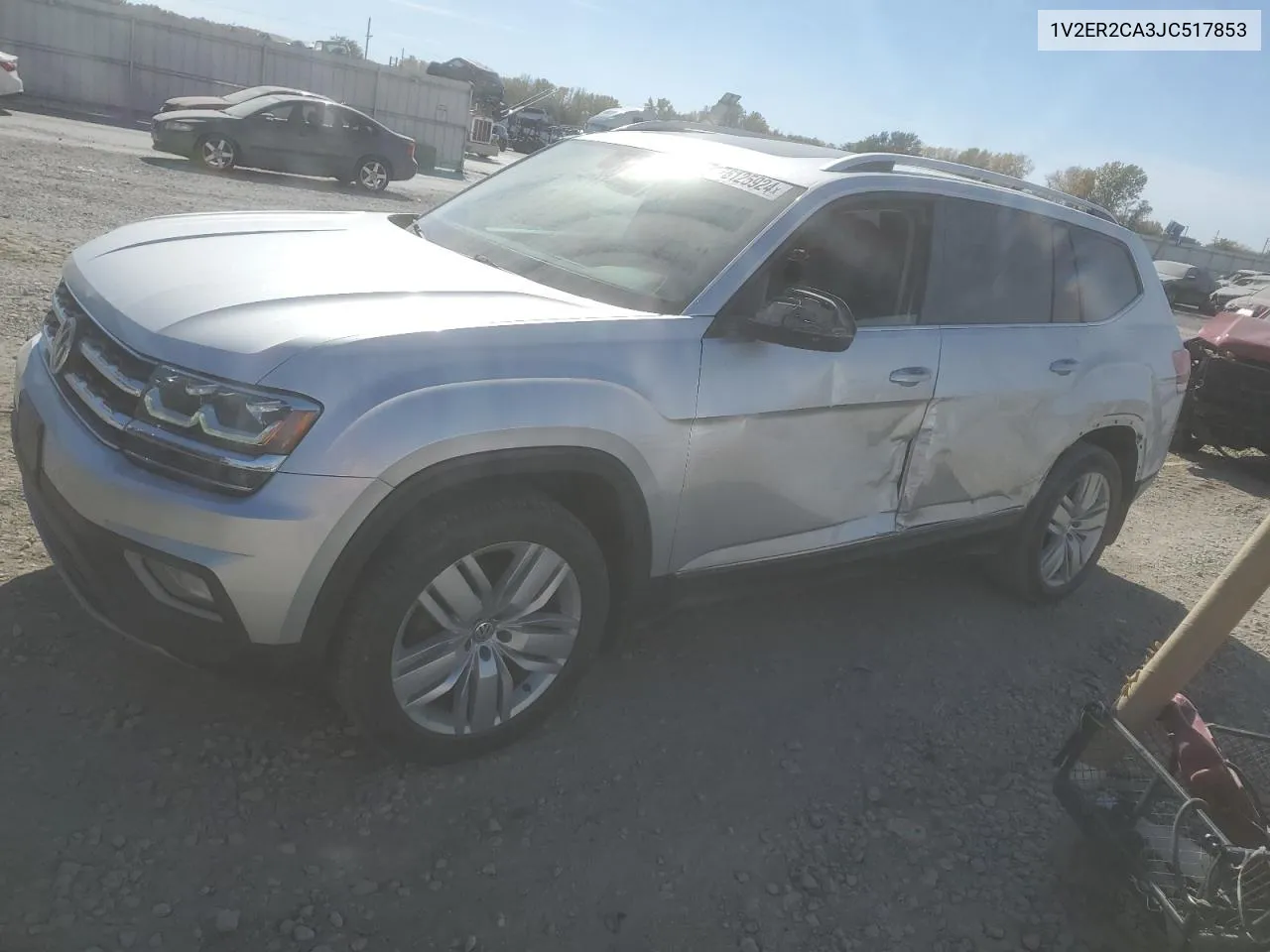 2018 Volkswagen Atlas Sel VIN: 1V2ER2CA3JC517853 Lot: 76125924