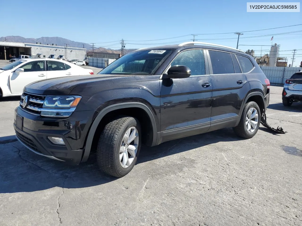 2018 Volkswagen Atlas Se VIN: 1V2DP2CA0JC598585 Lot: 77405864