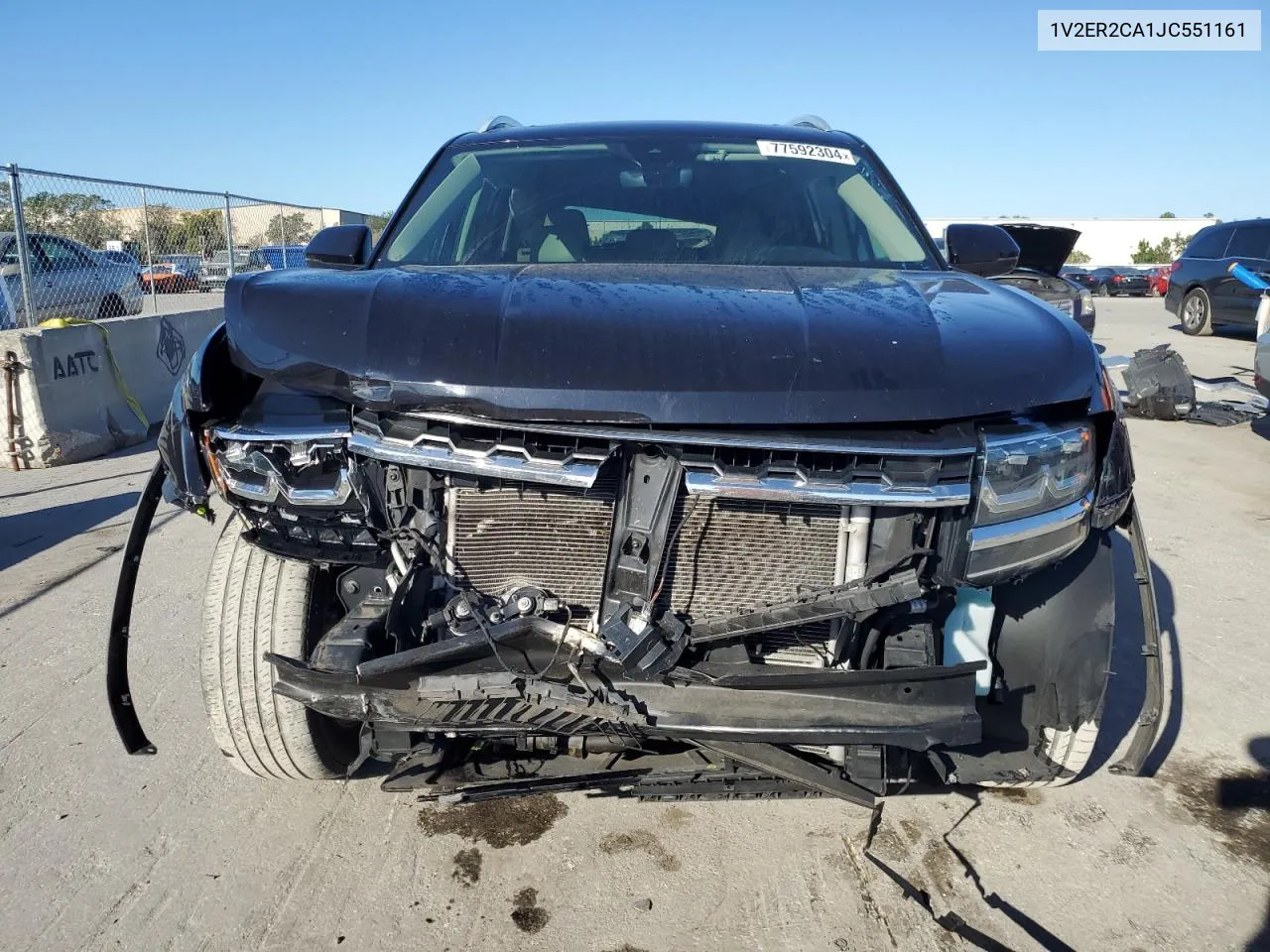 2018 Volkswagen Atlas Sel VIN: 1V2ER2CA1JC551161 Lot: 77592304