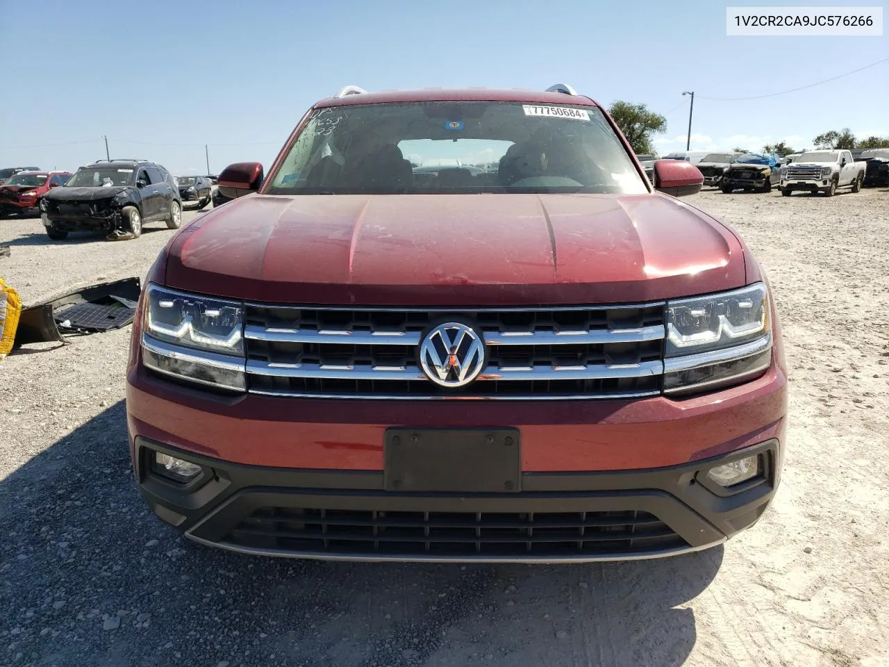 2018 Volkswagen Atlas Se VIN: 1V2CR2CA9JC576266 Lot: 77750684