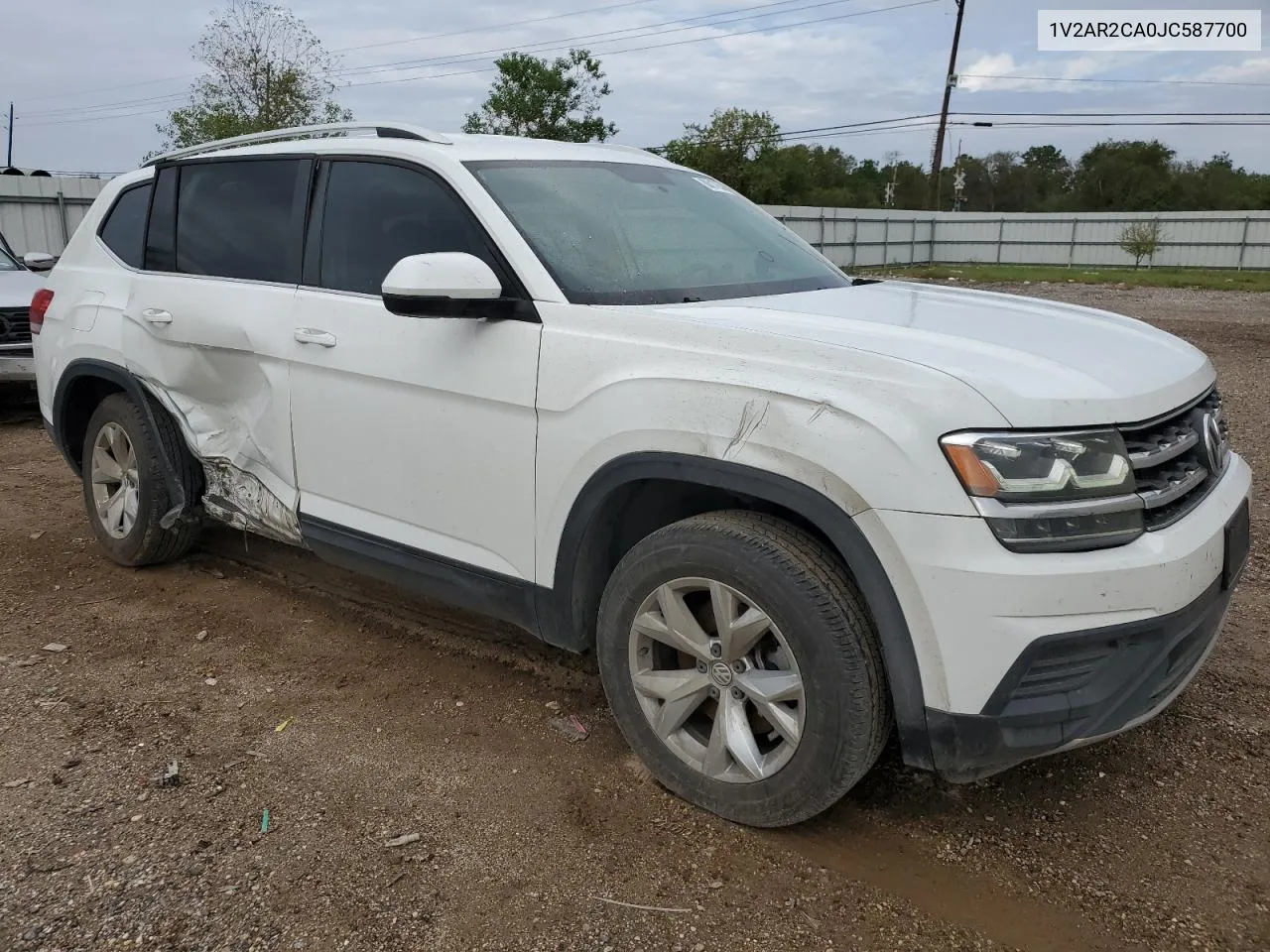 2018 Volkswagen Atlas S VIN: 1V2AR2CA0JC587700 Lot: 80017634