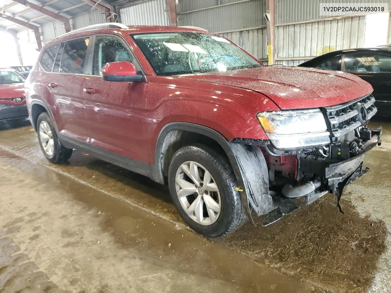 2018 Volkswagen Atlas Se VIN: 1V2DP2CA6JC593018 Lot: 80298534