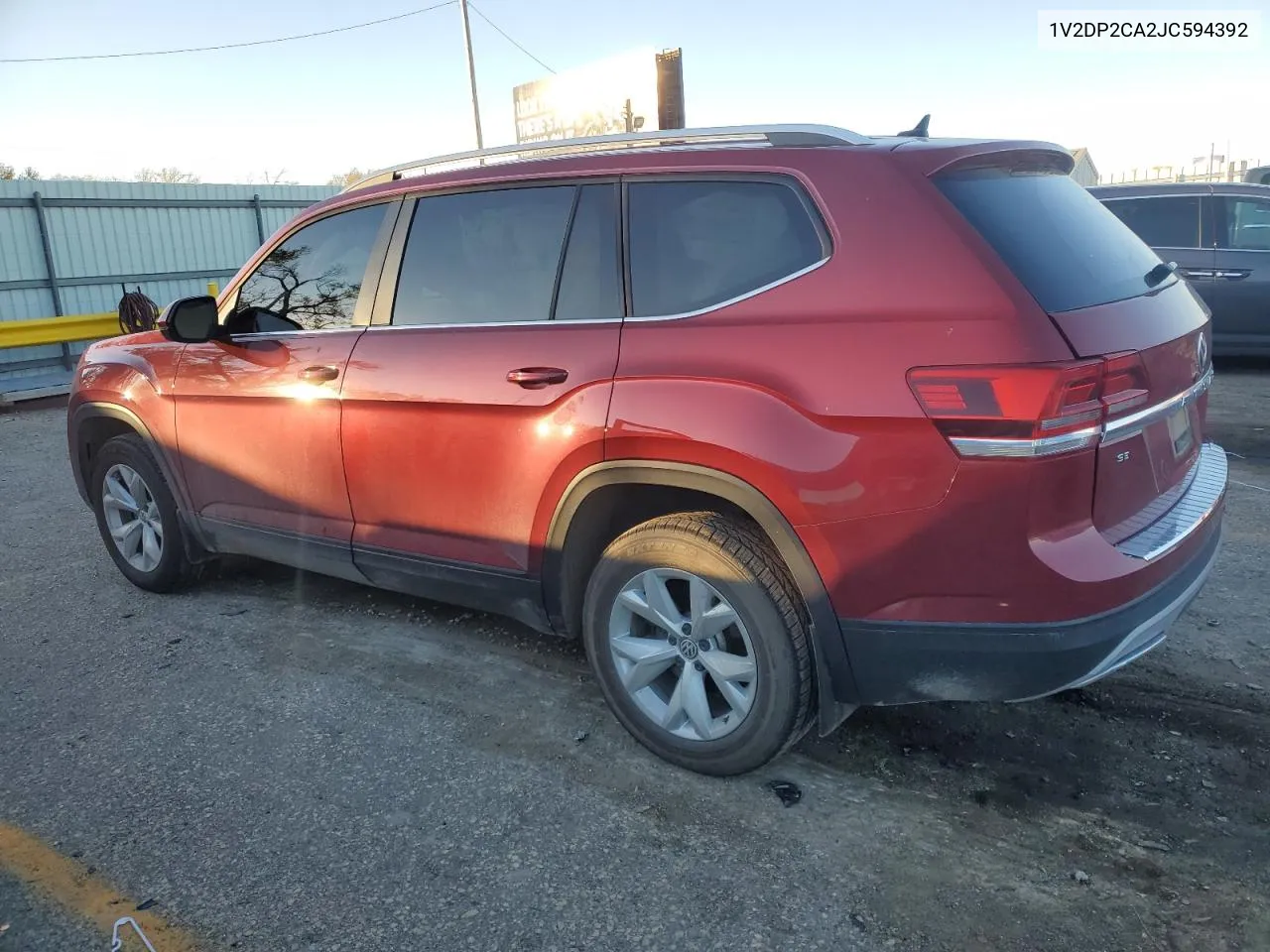 2018 Volkswagen Atlas Se VIN: 1V2DP2CA2JC594392 Lot: 80713384