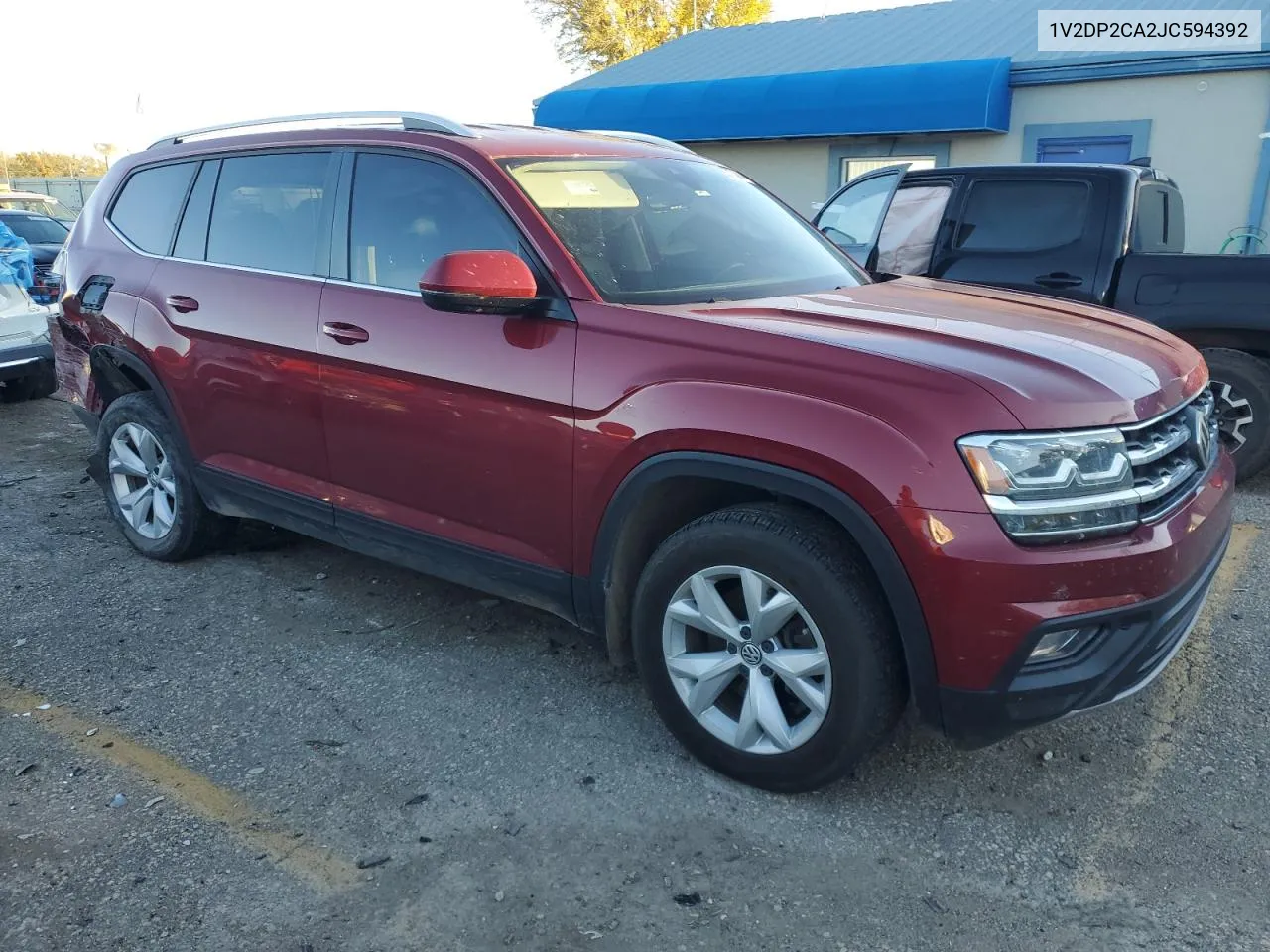 2018 Volkswagen Atlas Se VIN: 1V2DP2CA2JC594392 Lot: 80713384