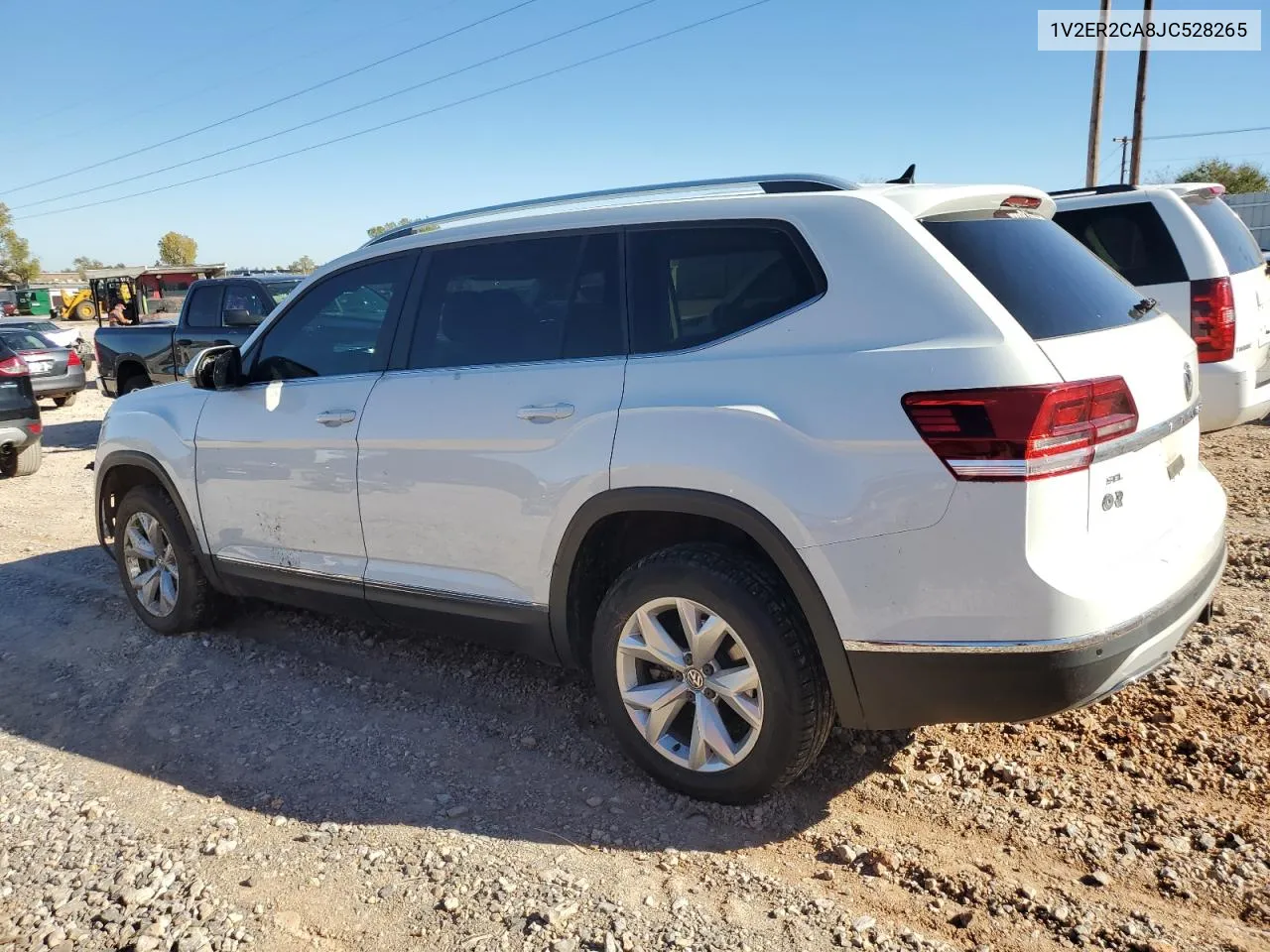 2018 Volkswagen Atlas Sel VIN: 1V2ER2CA8JC528265 Lot: 80905424