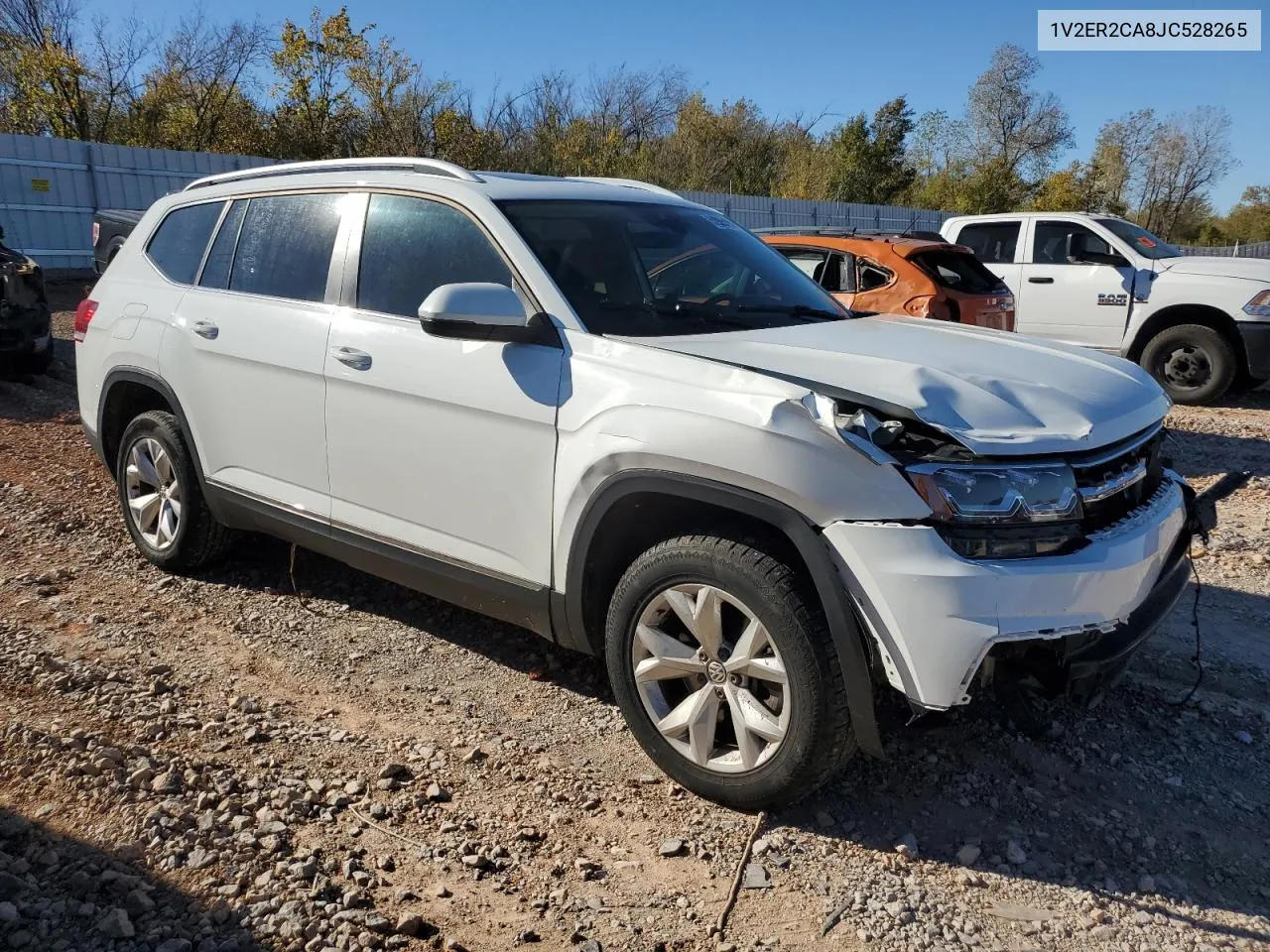 2018 Volkswagen Atlas Sel VIN: 1V2ER2CA8JC528265 Lot: 80905424