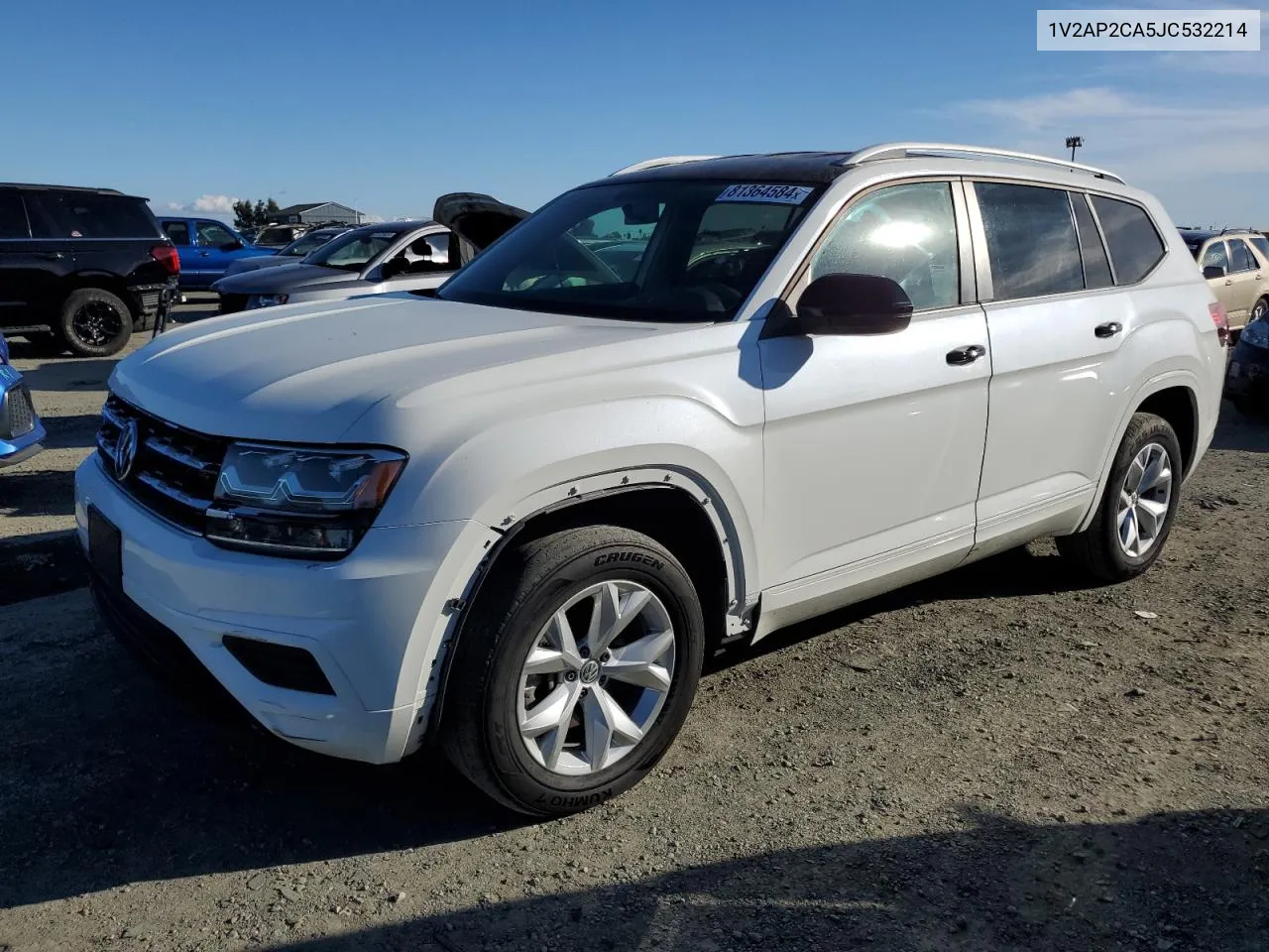 2018 Volkswagen Atlas S VIN: 1V2AP2CA5JC532214 Lot: 81364584