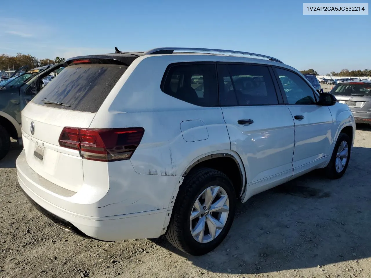 2018 Volkswagen Atlas S VIN: 1V2AP2CA5JC532214 Lot: 81364584