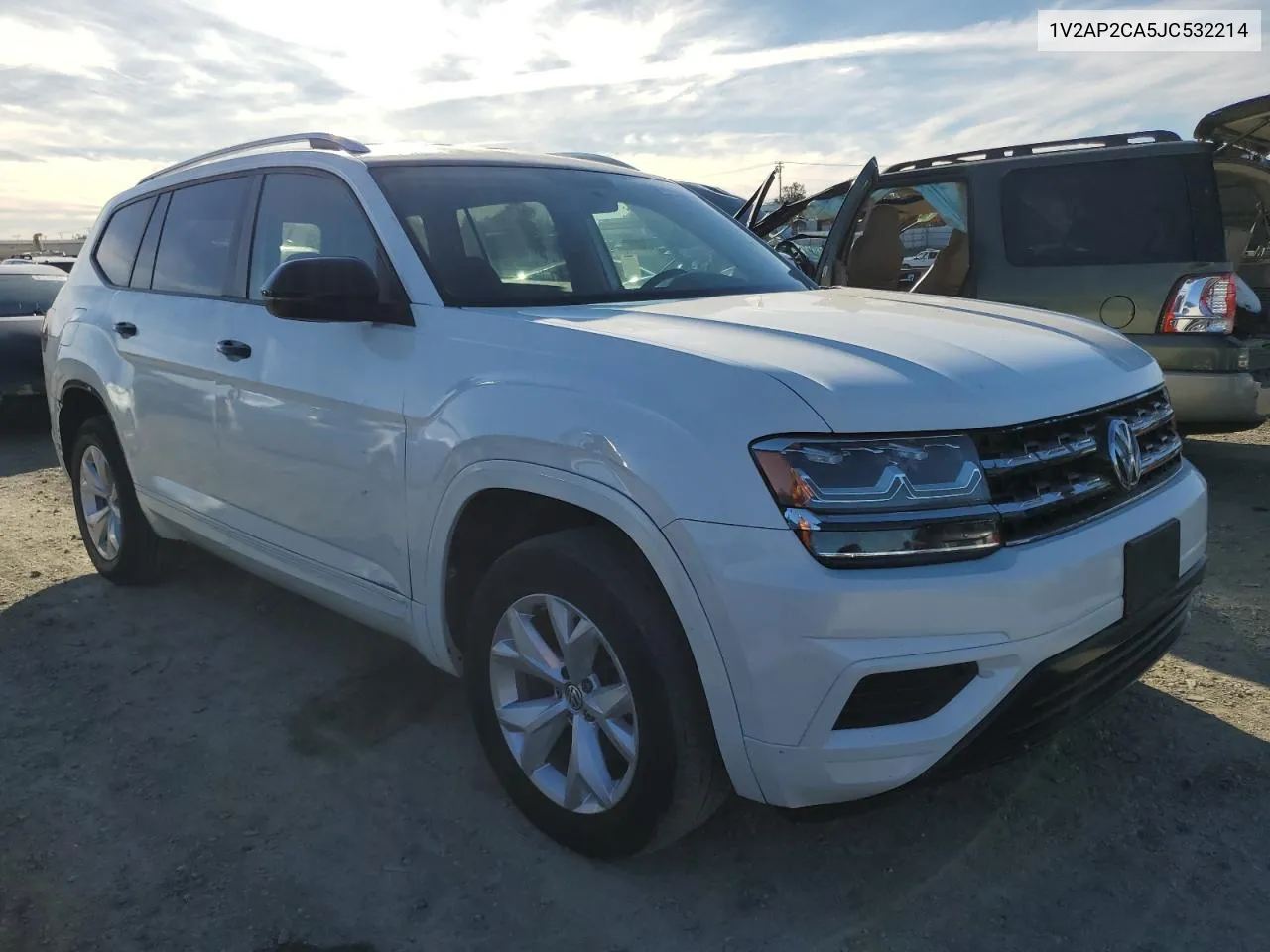 2018 Volkswagen Atlas S VIN: 1V2AP2CA5JC532214 Lot: 81364584