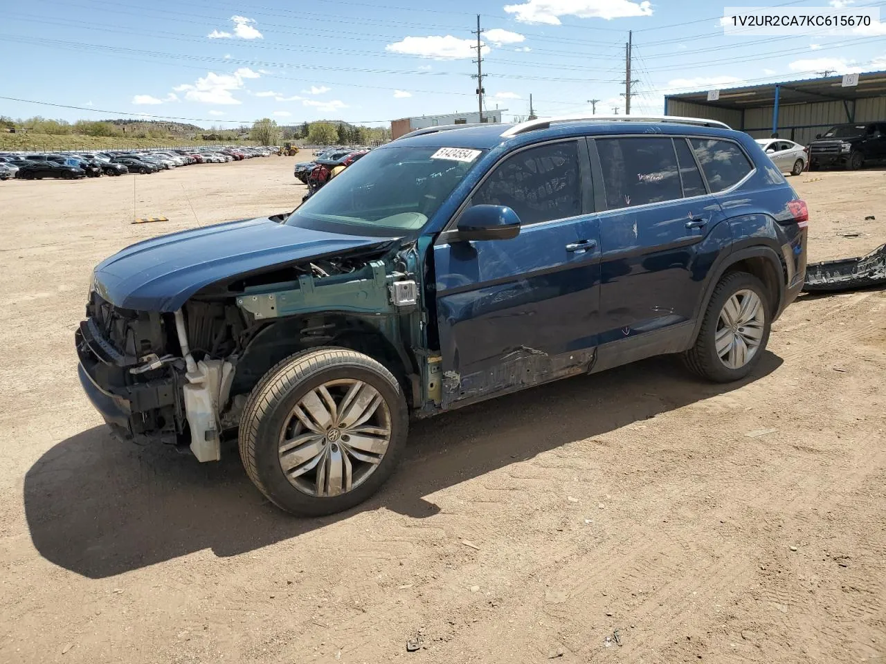 2019 Volkswagen Atlas Se VIN: 1V2UR2CA7KC615670 Lot: 51424554