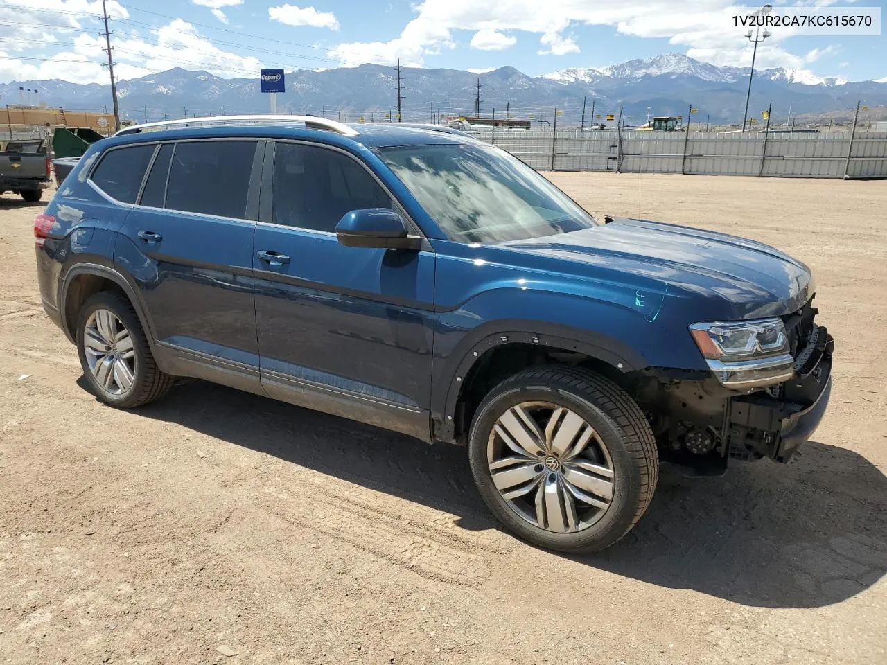 2019 Volkswagen Atlas Se VIN: 1V2UR2CA7KC615670 Lot: 51424554