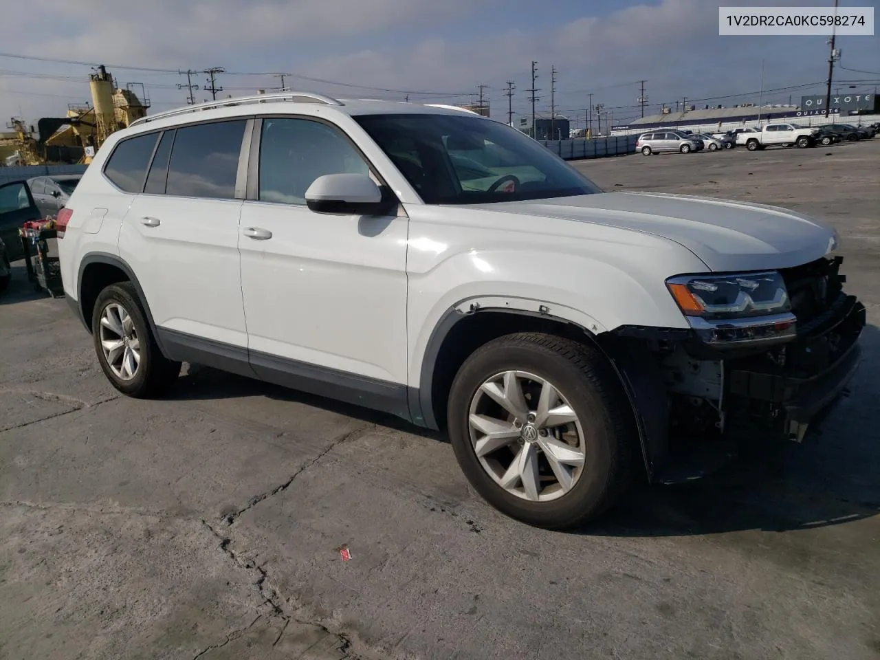 2019 Volkswagen Atlas Se VIN: 1V2DR2CA0KC598274 Lot: 53804924