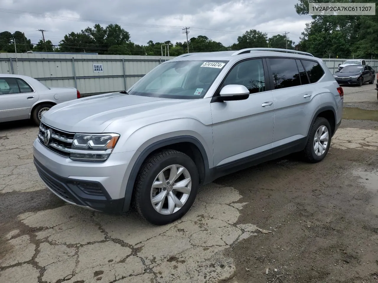 2019 Volkswagen Atlas S VIN: 1V2AP2CA7KC611207 Lot: 57414474