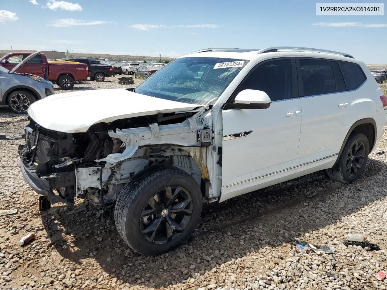 2019 Volkswagen Atlas Sel VIN: 1V2RR2CA2KC616201 Lot: 58135394