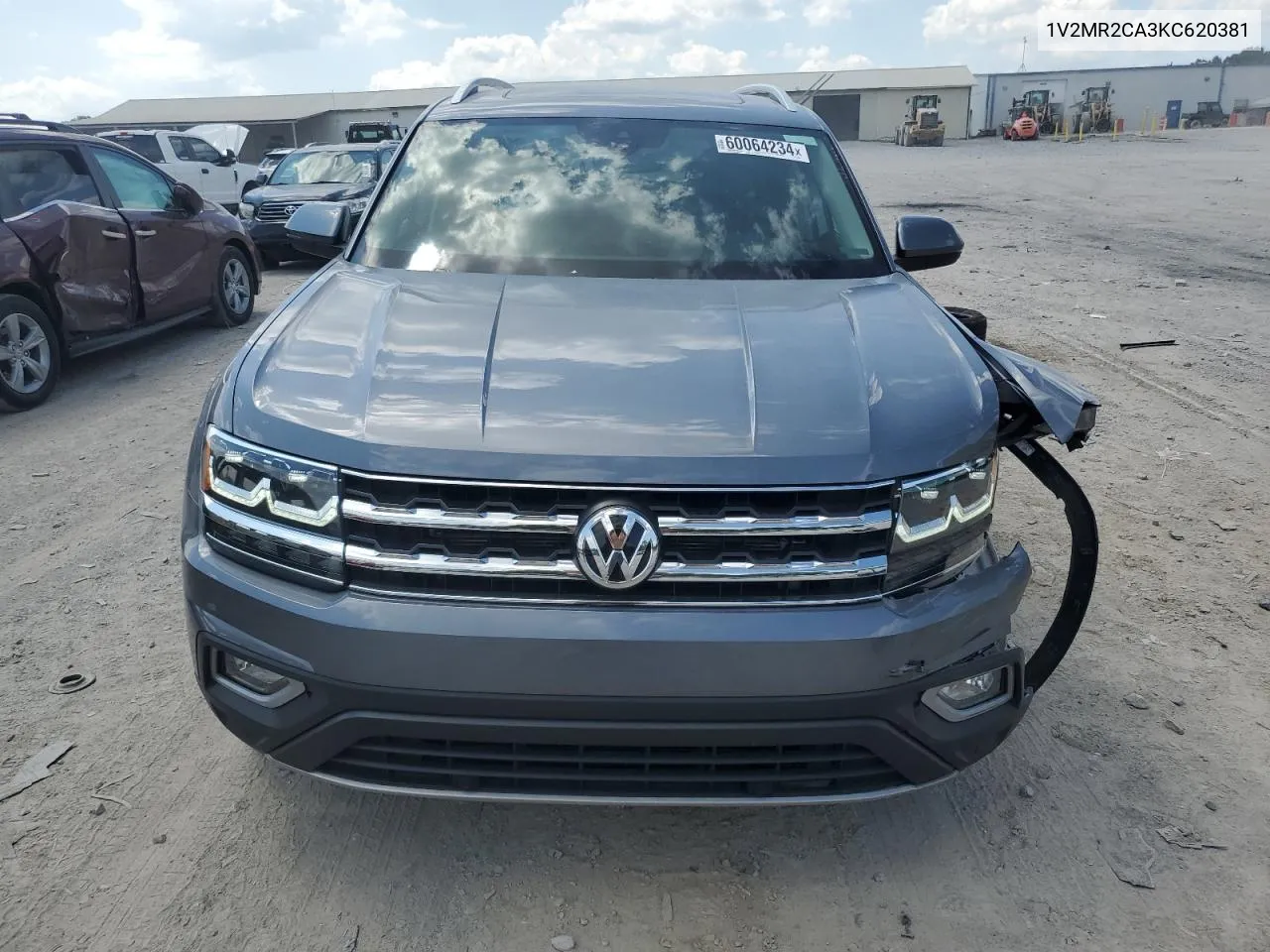 2019 Volkswagen Atlas Sel VIN: 1V2MR2CA3KC620381 Lot: 60064234