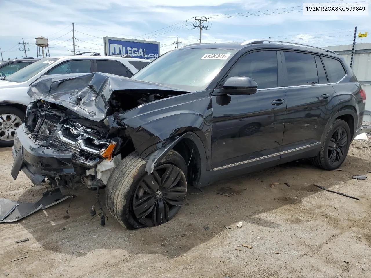 2019 Volkswagen Atlas Sel VIN: 1V2MR2CA8KC599849 Lot: 61698844