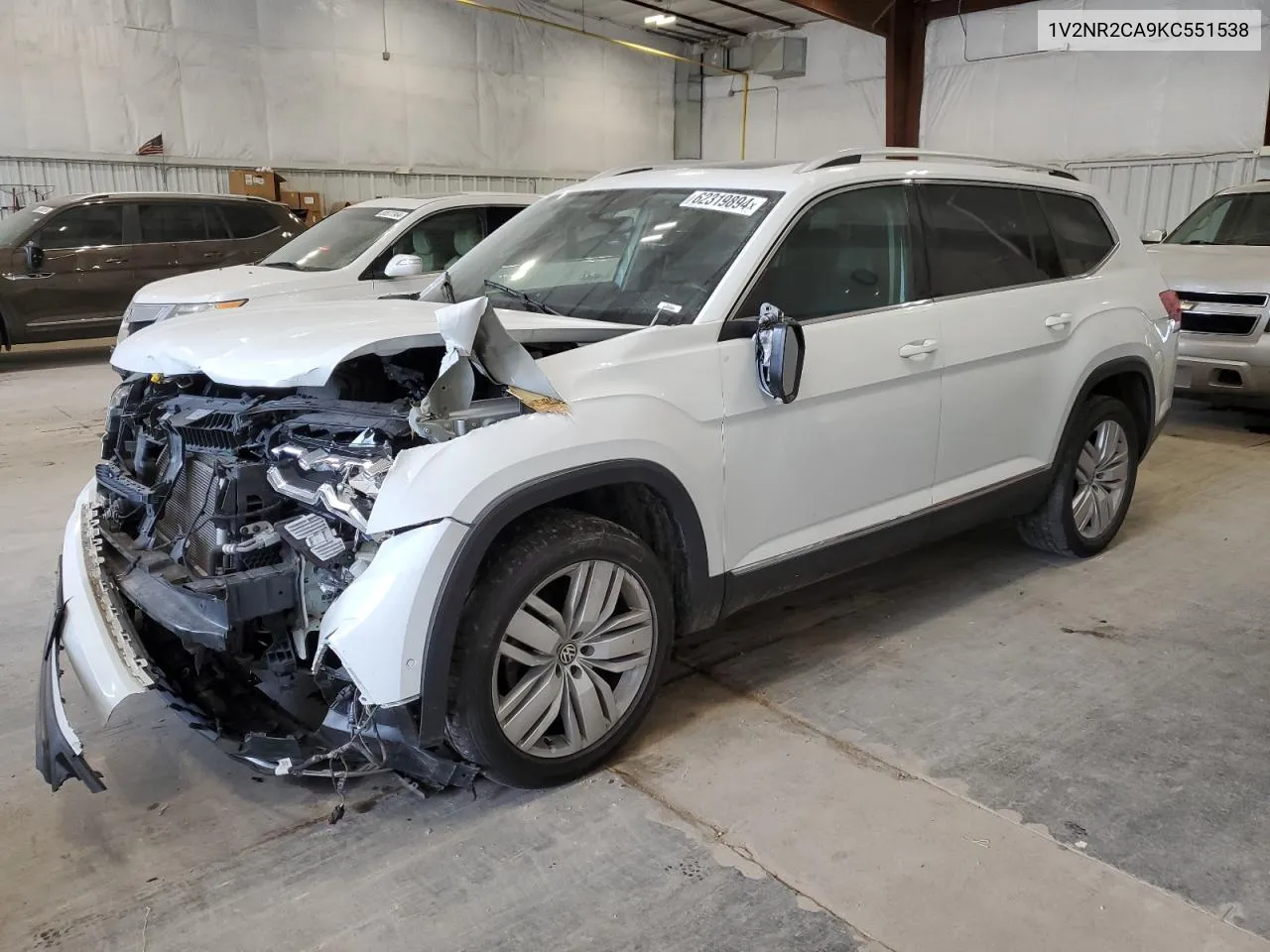 2019 Volkswagen Atlas Sel Premium VIN: 1V2NR2CA9KC551538 Lot: 62319894