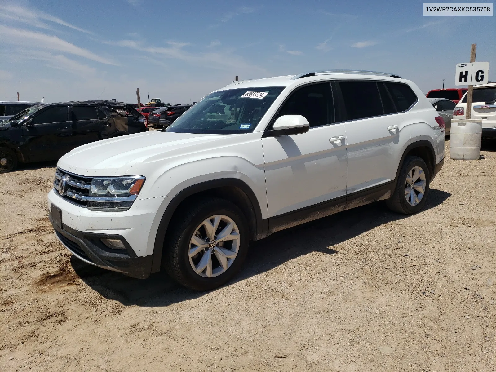 2019 Volkswagen Atlas Se VIN: 1V2WR2CAXKC535708 Lot: 65017224