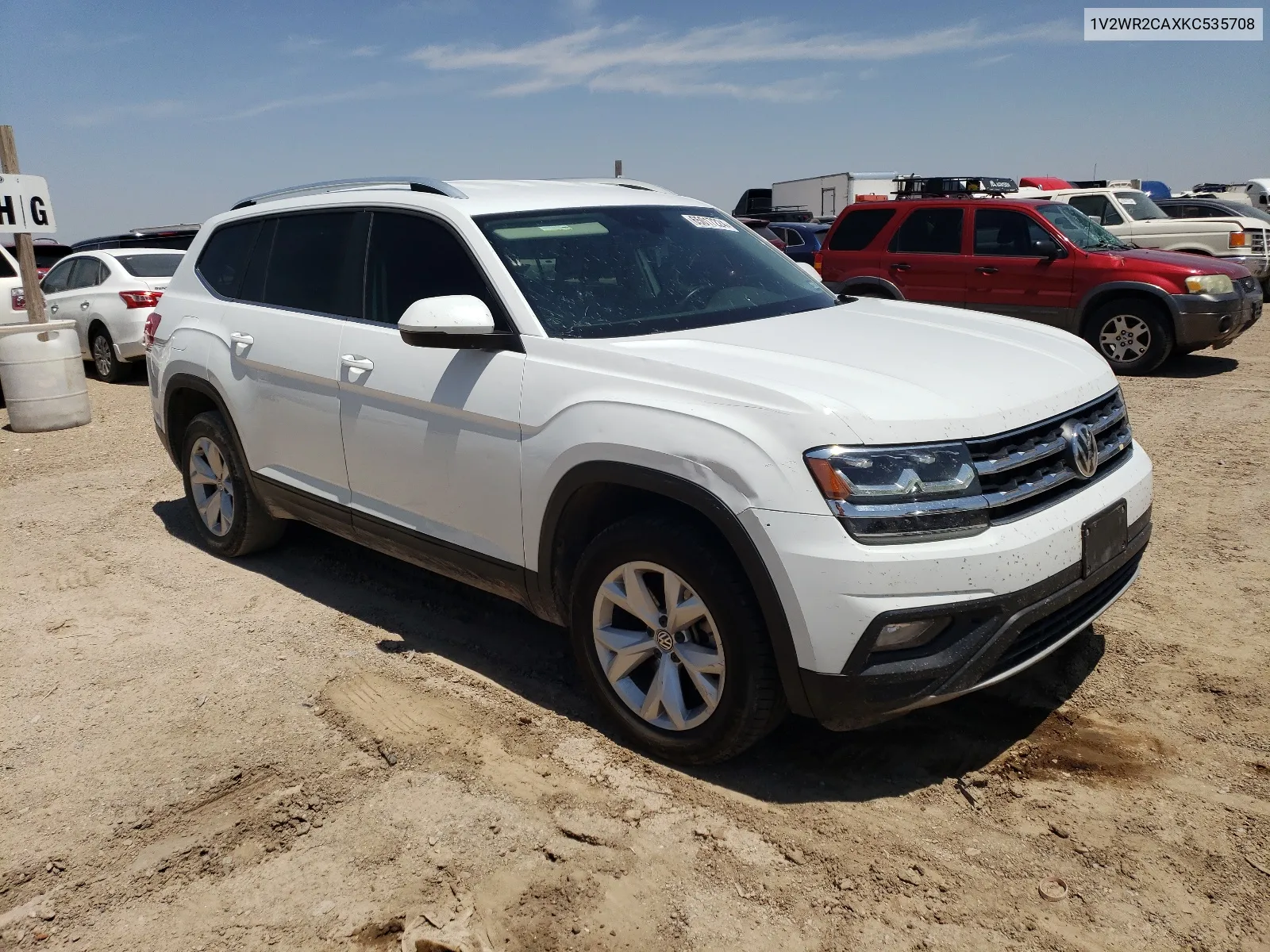 2019 Volkswagen Atlas Se VIN: 1V2WR2CAXKC535708 Lot: 65017224