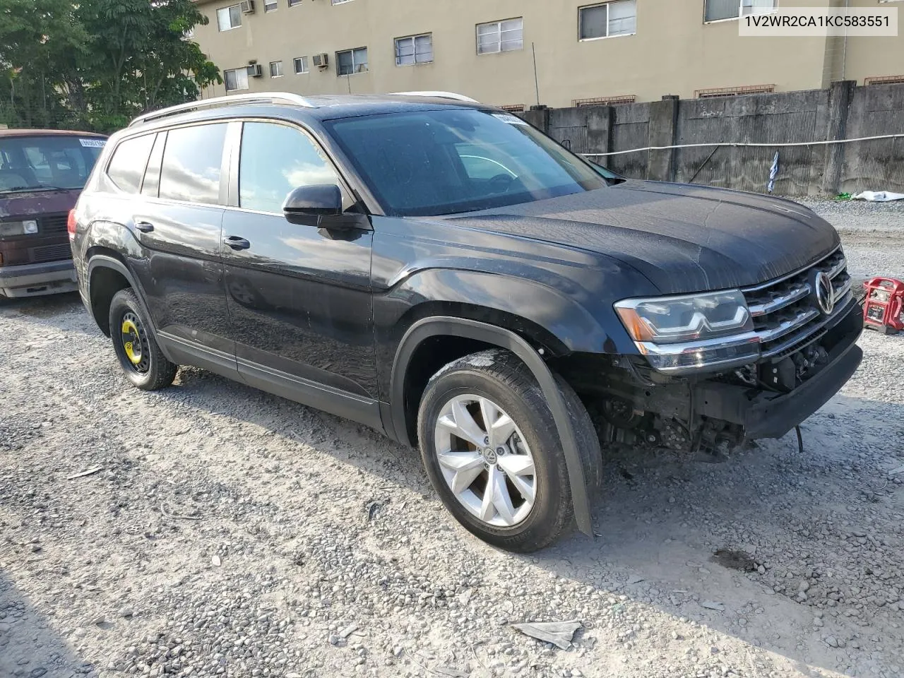 2019 Volkswagen Atlas Se VIN: 1V2WR2CA1KC583551 Lot: 66489274