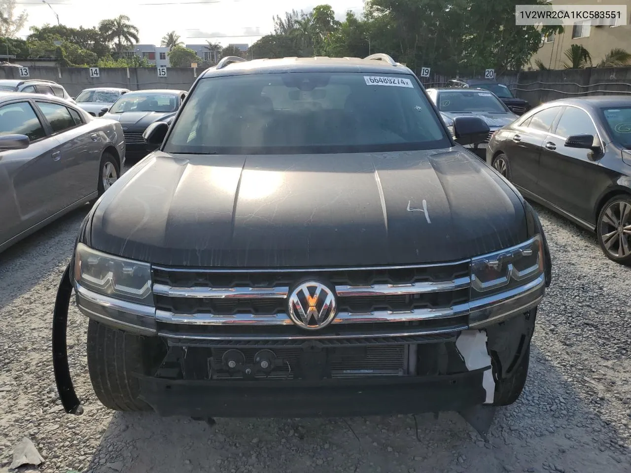 2019 Volkswagen Atlas Se VIN: 1V2WR2CA1KC583551 Lot: 66489274