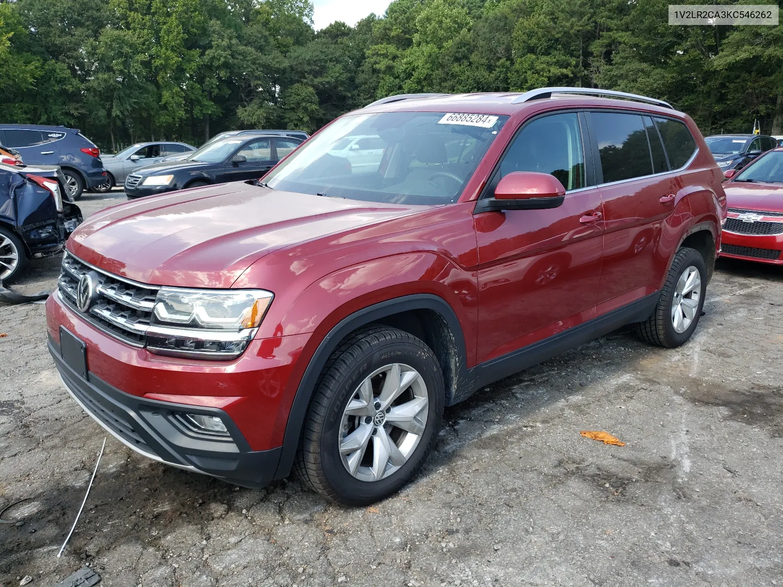 2019 Volkswagen Atlas Se VIN: 1V2LR2CA3KC546262 Lot: 66885284