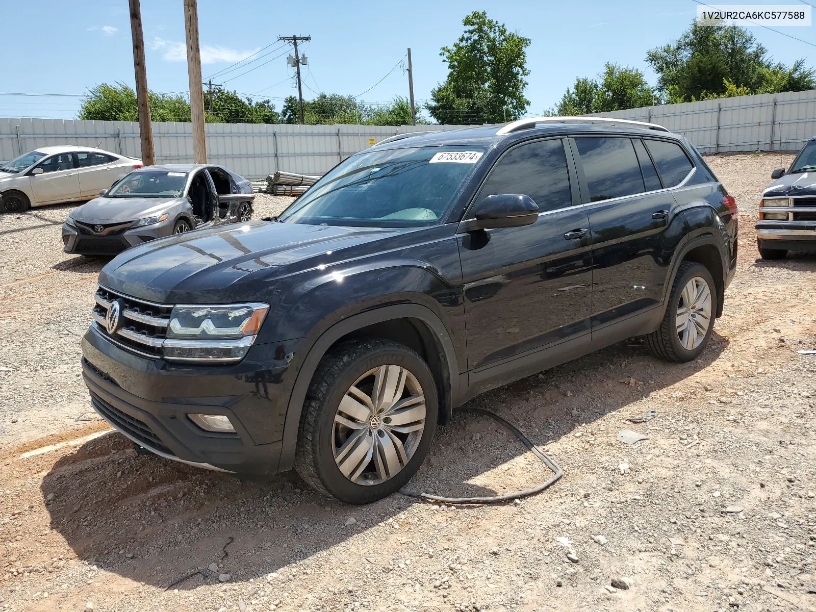 2019 Volkswagen Atlas Se VIN: 1V2UR2CA6KC577588 Lot: 67533674