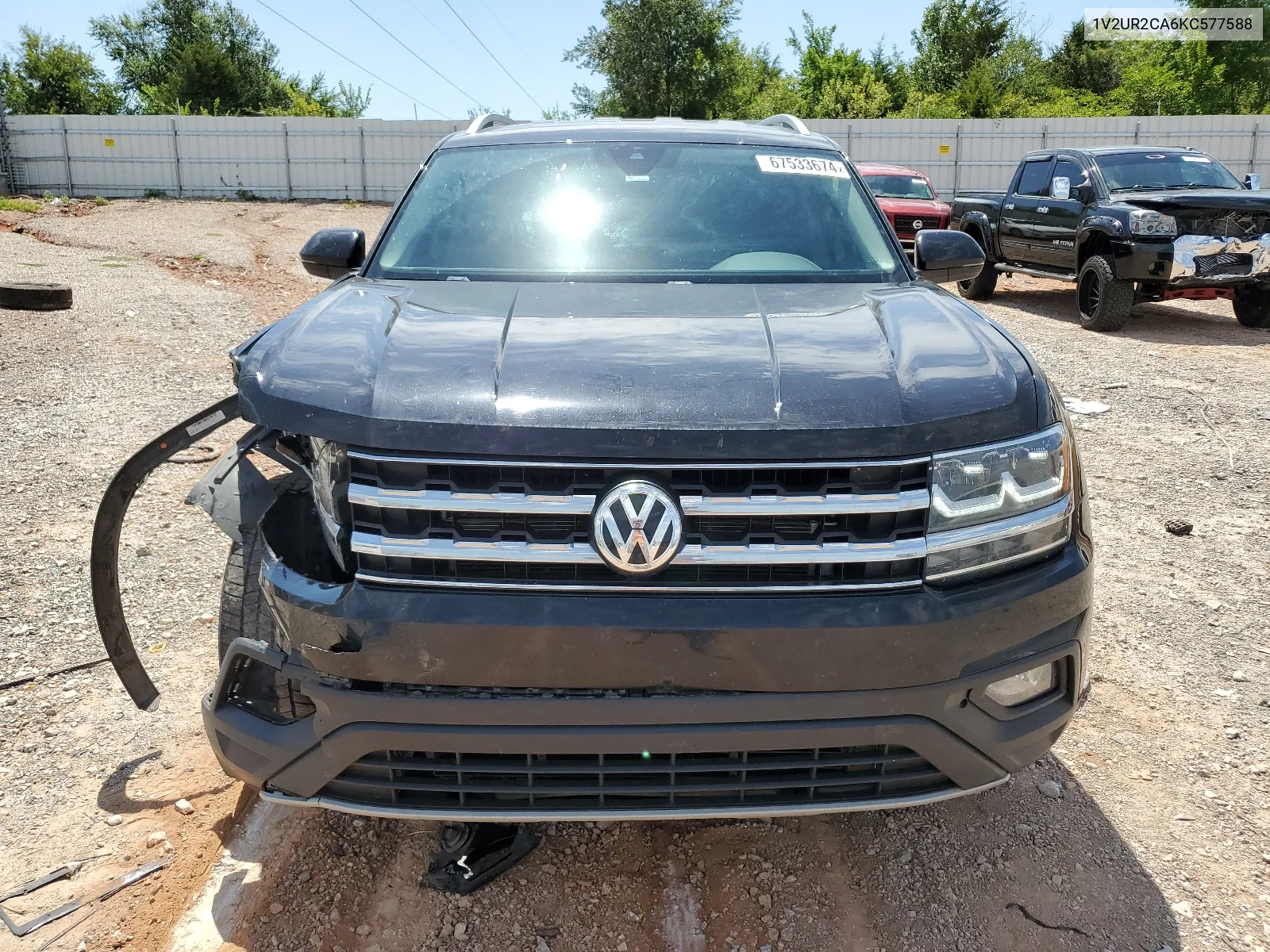 2019 Volkswagen Atlas Se VIN: 1V2UR2CA6KC577588 Lot: 67533674